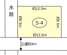 岐阜県大垣市中野町４丁目 間取図・土地図