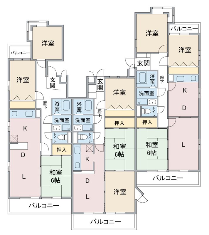 サンハイツ小幡 間取図・土地図