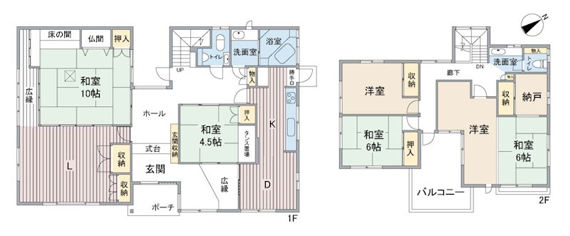 岐阜県羽島郡笠松町字清住町16番地 間取図・土地図