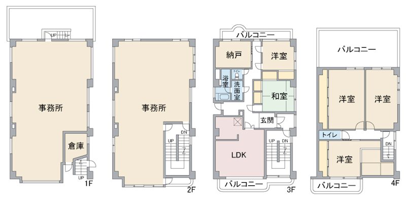 佐藤ビル 間取図・土地図