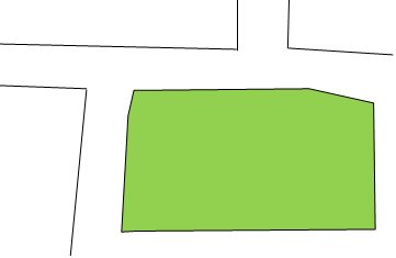 南陽市郡山売地 間取り図