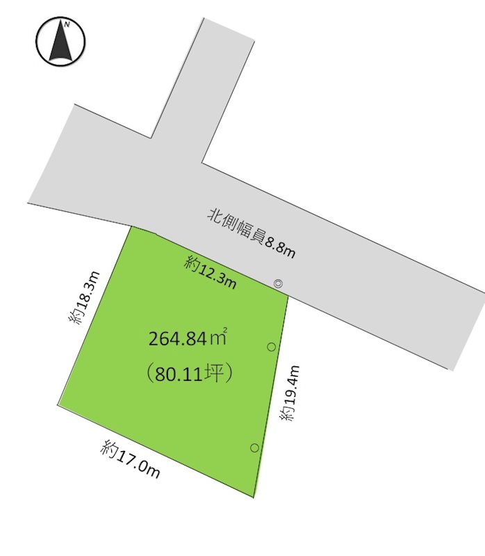 鶴岡市由良二丁目 間取り図