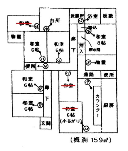 酒田市緑ケ丘一丁目 間取り図