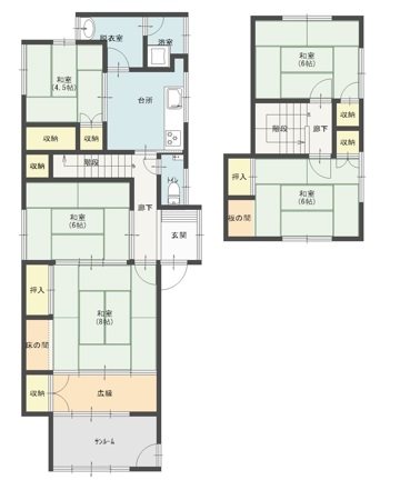 鶴岡市双葉町 間取り図