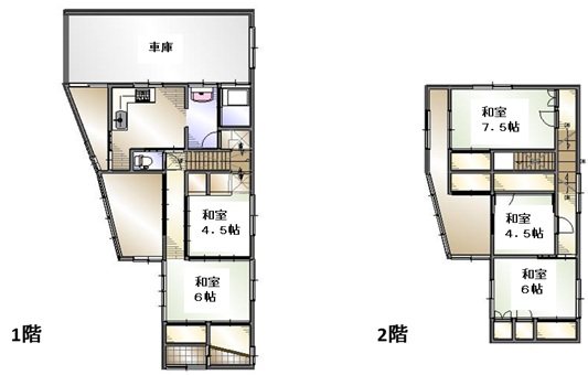 酒田市北新町 間取り図