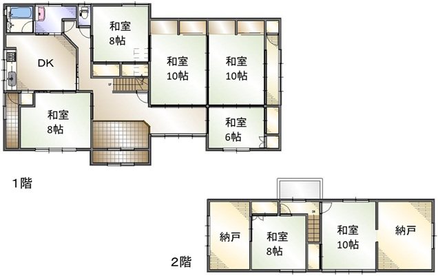 酒田市新出字村ノ下 間取り図