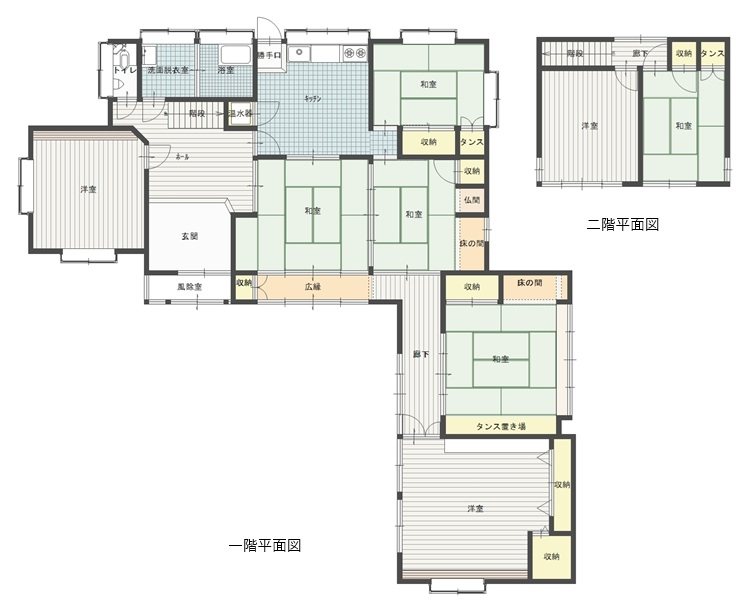 鶴岡市文園町 間取り図