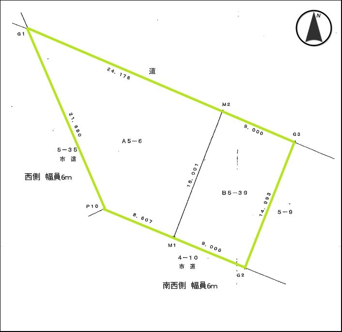 鶴岡市日出二丁目 間取り図