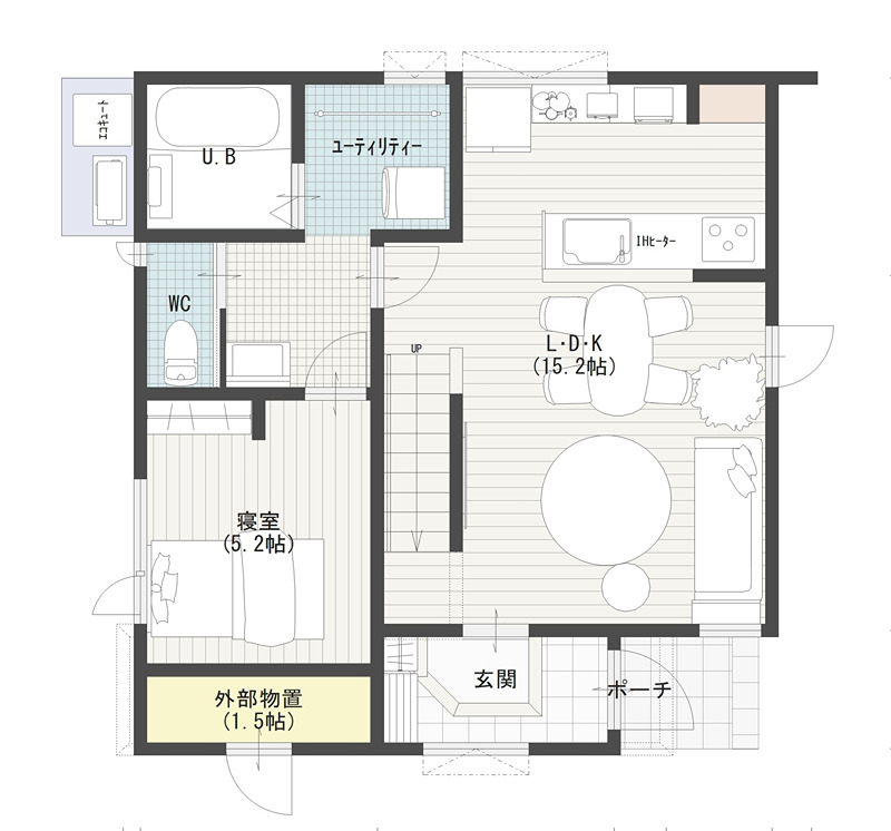 中田町新築建売住宅 間取り図