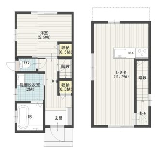 鶴岡市三光町 間取り図