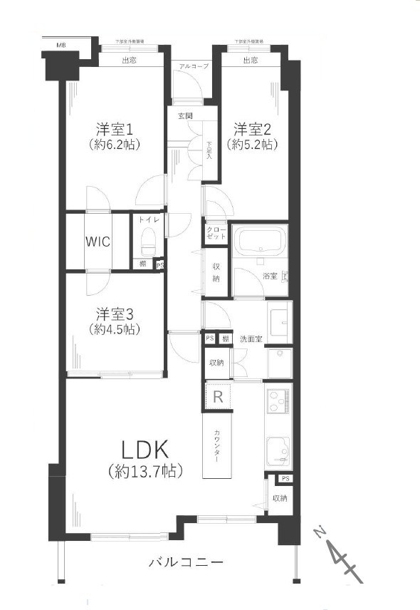 アーバンフォレスト柿生 間取図・土地図