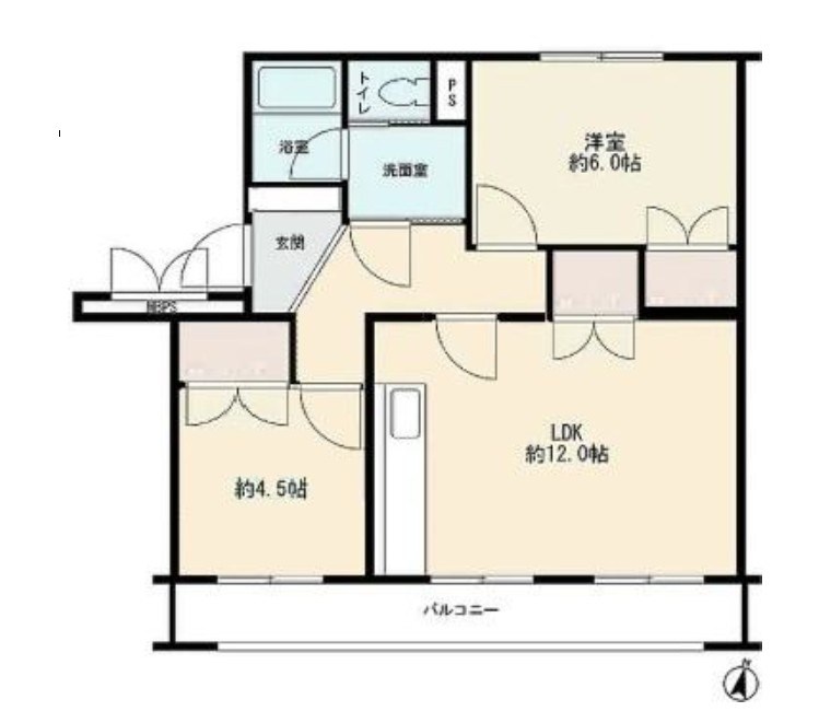 生田住宅1号棟 間取図・土地図