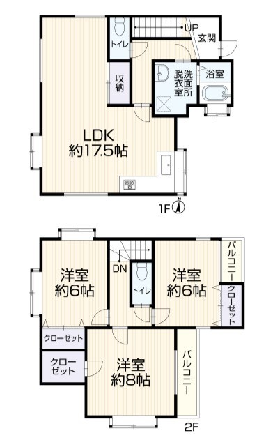 川崎市多摩区長尾7丁目戸建 間取図・土地図