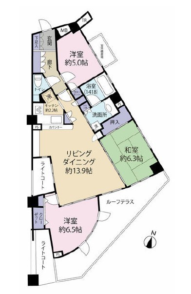 ヒューマンスクエア日吉ウルビノ 間取図・土地図