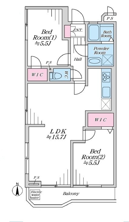 プラネット元住吉 間取図・土地図