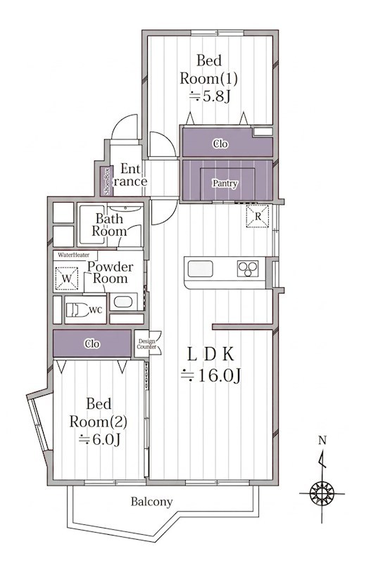 西市ヶ尾ドエリングB棟 間取図・土地図