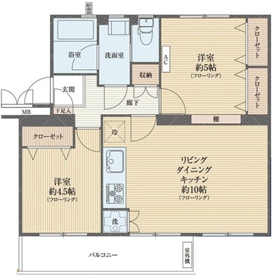 麻生台団地24号棟 間取図・土地図