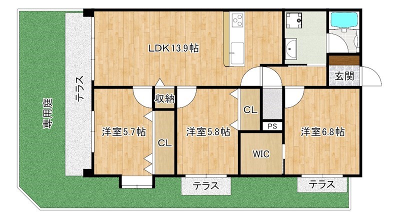 藤和友泉亭ホームズ 間取り図