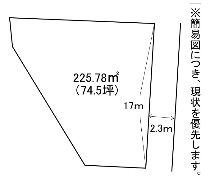 上原町土地 間取図・土地図