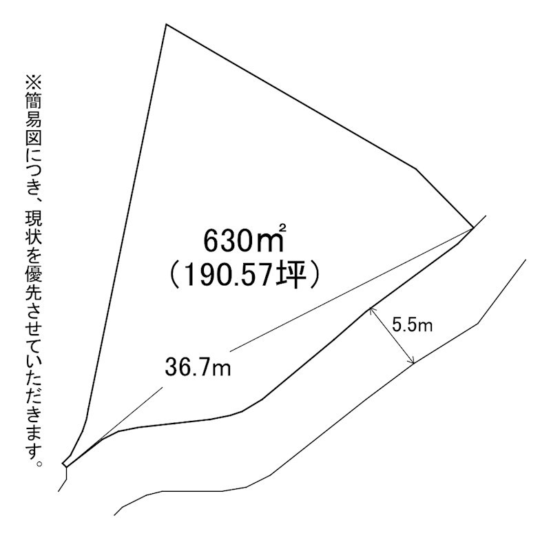 大字山部土地 間取図・土地図
