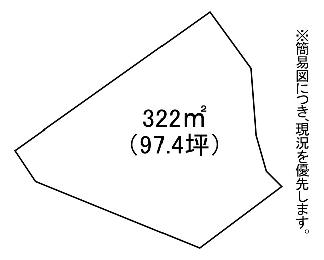 宮丸一丁目土地 間取図・土地図