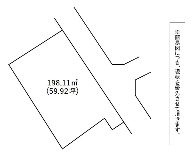 寺内一丁目土地 間取図・土地図
