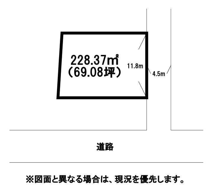 大字今井土地 間取図・土地図