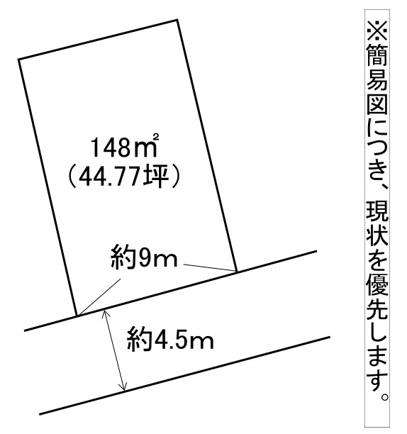 勝山松田土地 間取図・土地図