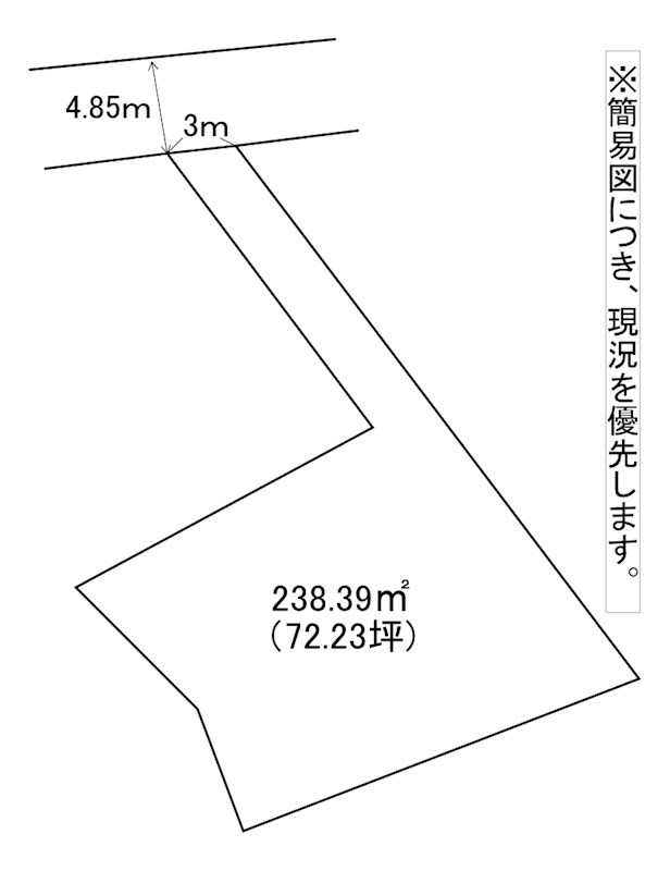 中畑町土地 間取図・土地図