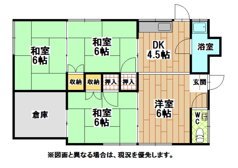 奥田一丁目戸建  間取図・土地図
