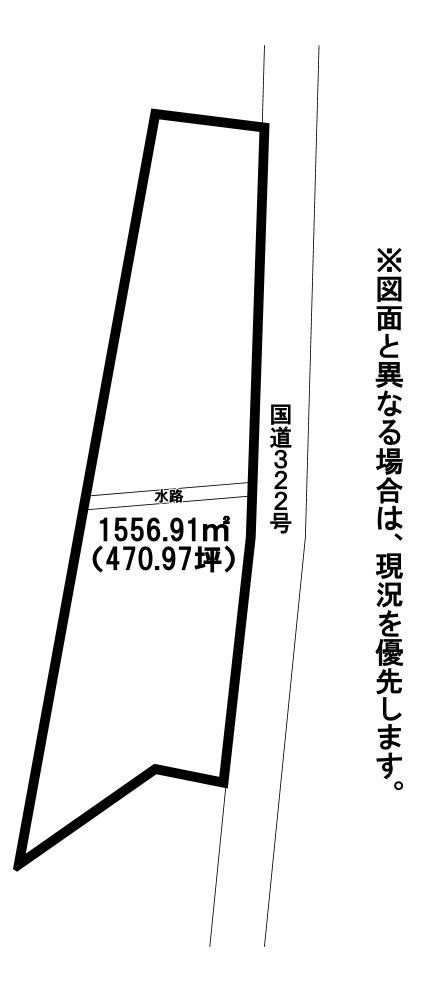 大字小森土地 間取図・土地図