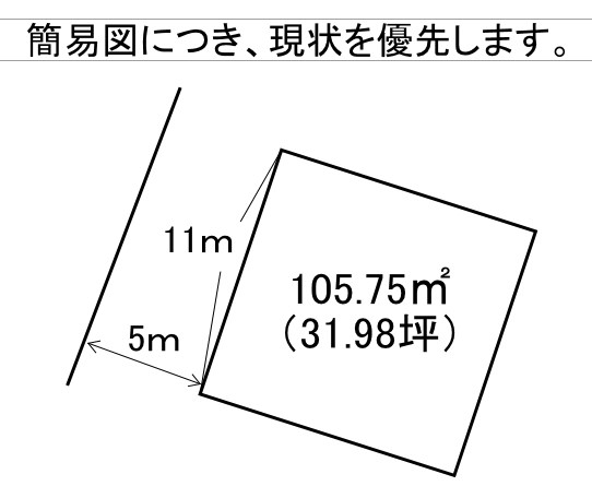 今光一丁目土地 間取図・土地図