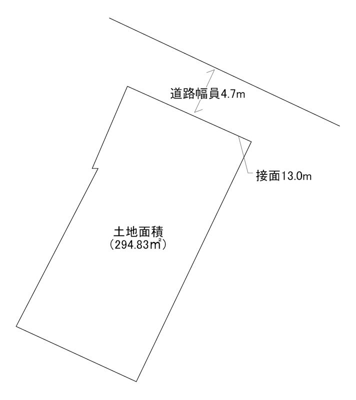 大池町土地 間取図・土地図