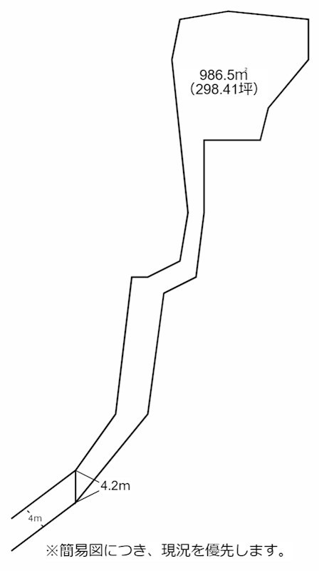葛原三丁目土地 間取図・土地図