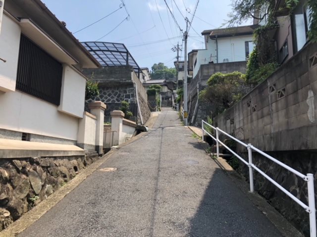 帆柱一丁目土地 現地写真（前面道路含む現地写真）