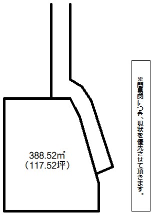 柳町四丁目土地 間取図・土地図