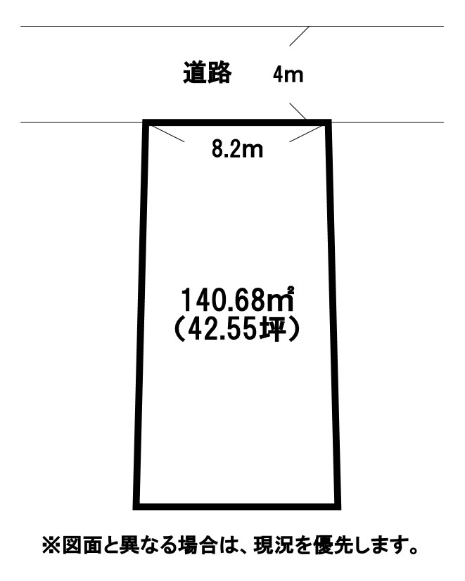 湯川新町二丁目土地 間取図・土地図