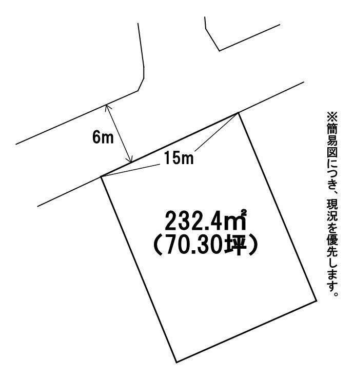 大字小牧土地 間取図・土地図