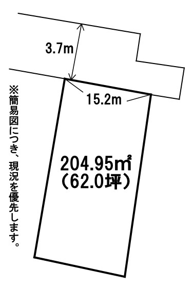 永犬丸南町一丁目土地 間取図・土地図