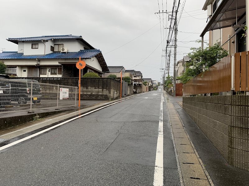 永犬丸南町二丁目土地 現地写真（前面道路含む現地写真）