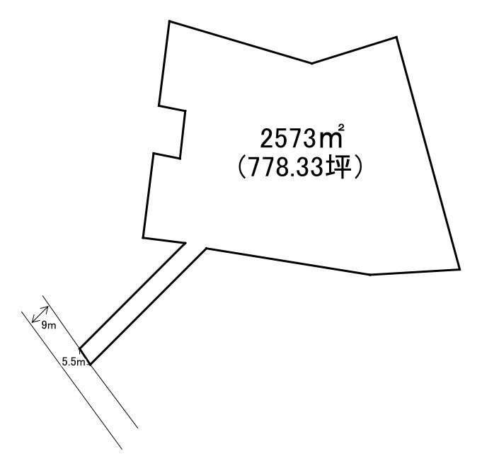 大字山部土地 間取図・土地図