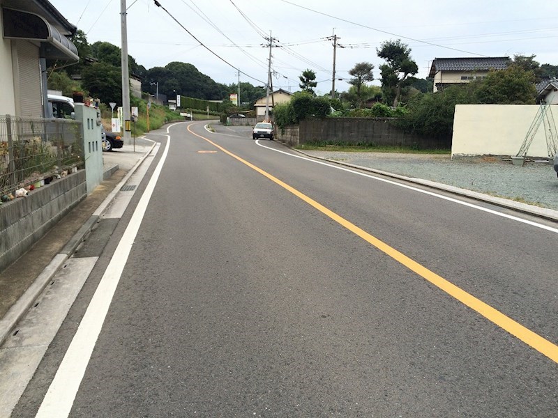 大字山部土地 現地写真（前面道路含む現地写真）