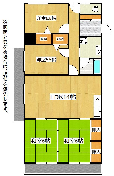 ディアヒルズ風師 間取図・土地図