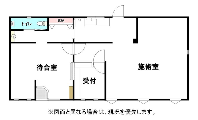 遠賀川三丁目店舗付住居 間取図・土地図