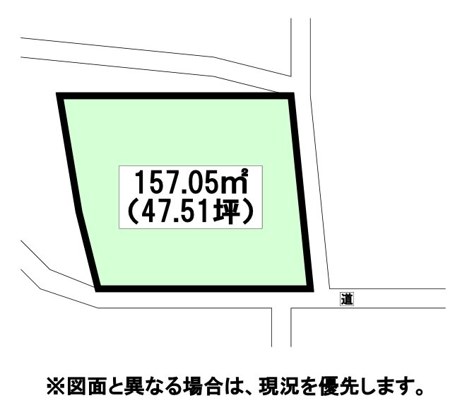 丸山一丁目土地 間取図・土地図