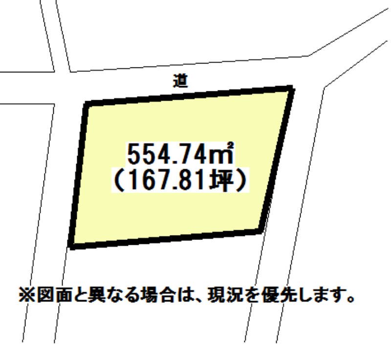 丸山一丁目土地 間取図・土地図