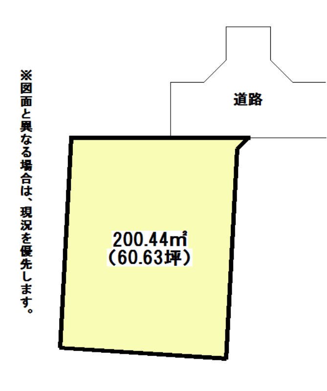 田園三丁目土地 間取図・土地図