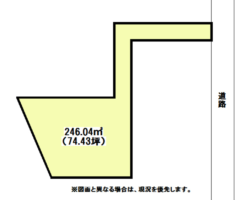 古前二丁目土地 間取図・土地図