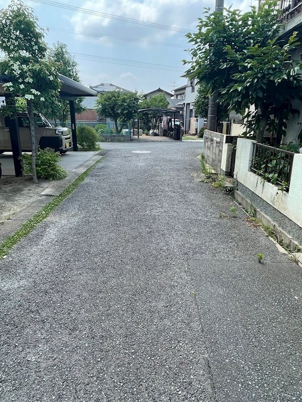 津田四丁目土地 現地写真（前面道路含む現地写真）