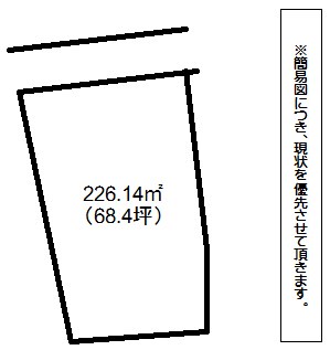 荒手二丁目土地 間取図・土地図